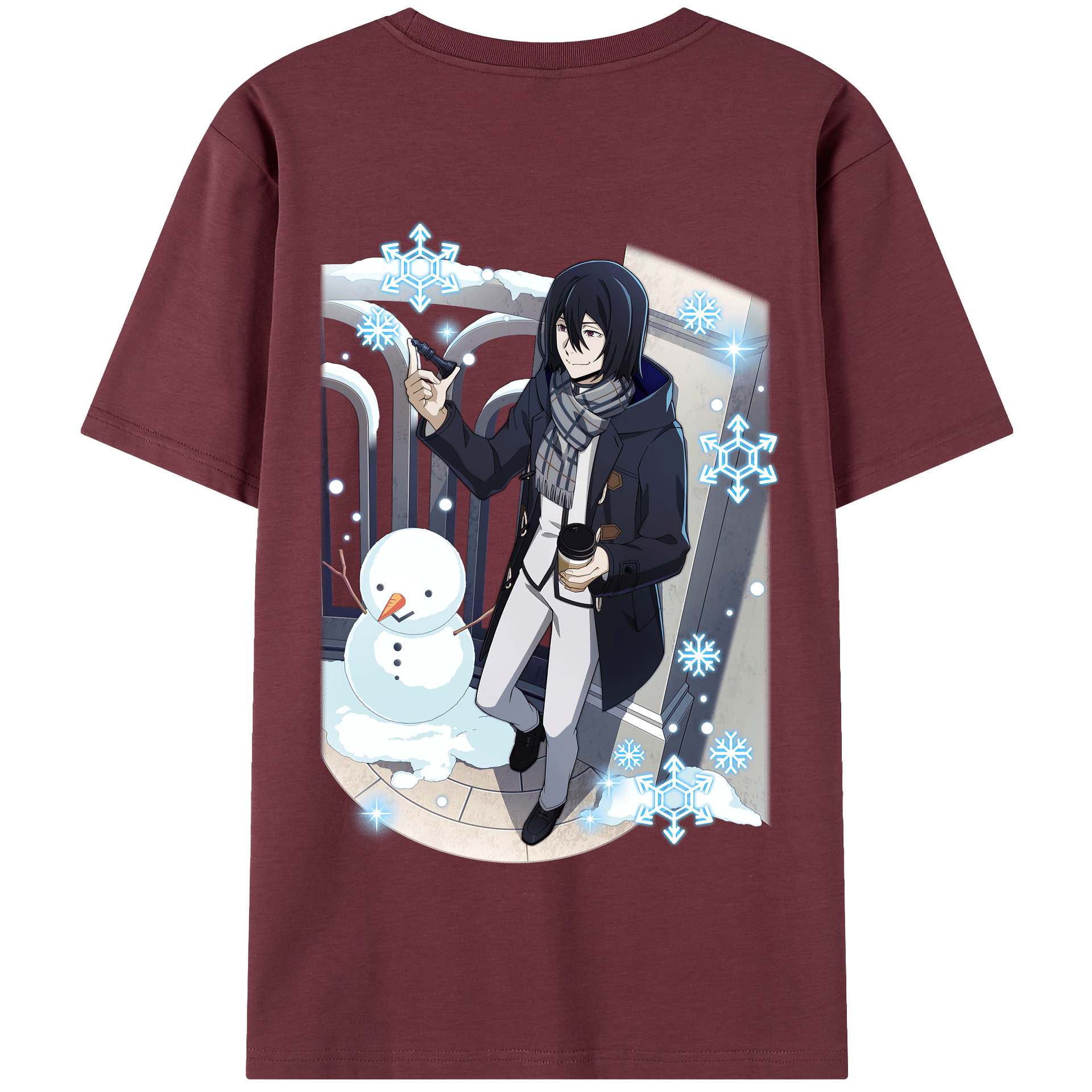 （画像用） 文豪ストレイドッグス Bungo Stray Dogs 綿100％半袖Tシャツ（背面プリント）
